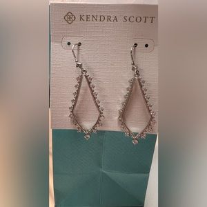 Kendra Scott Sophee Crystal Drop Earrings in Silver